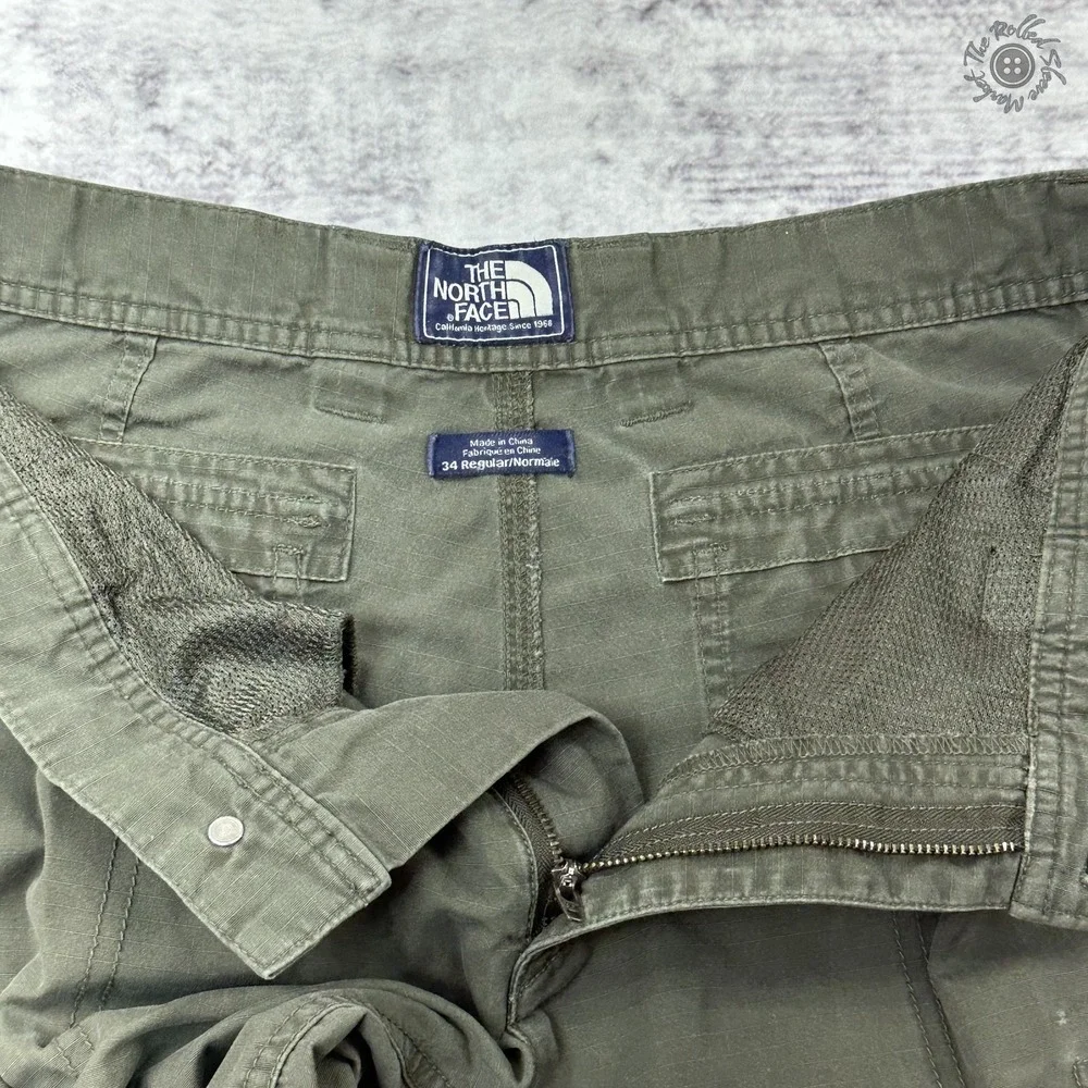 The North Face Cargo‎ Shorts Mens 34 Olive Green Cotton 11